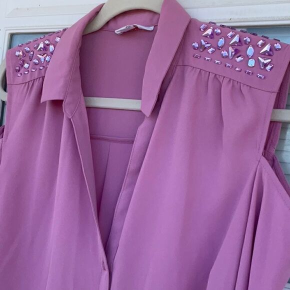 Take 50% OFF- Candie's Cold Shoulder Blouse, Size-L - Picture 5 of 9